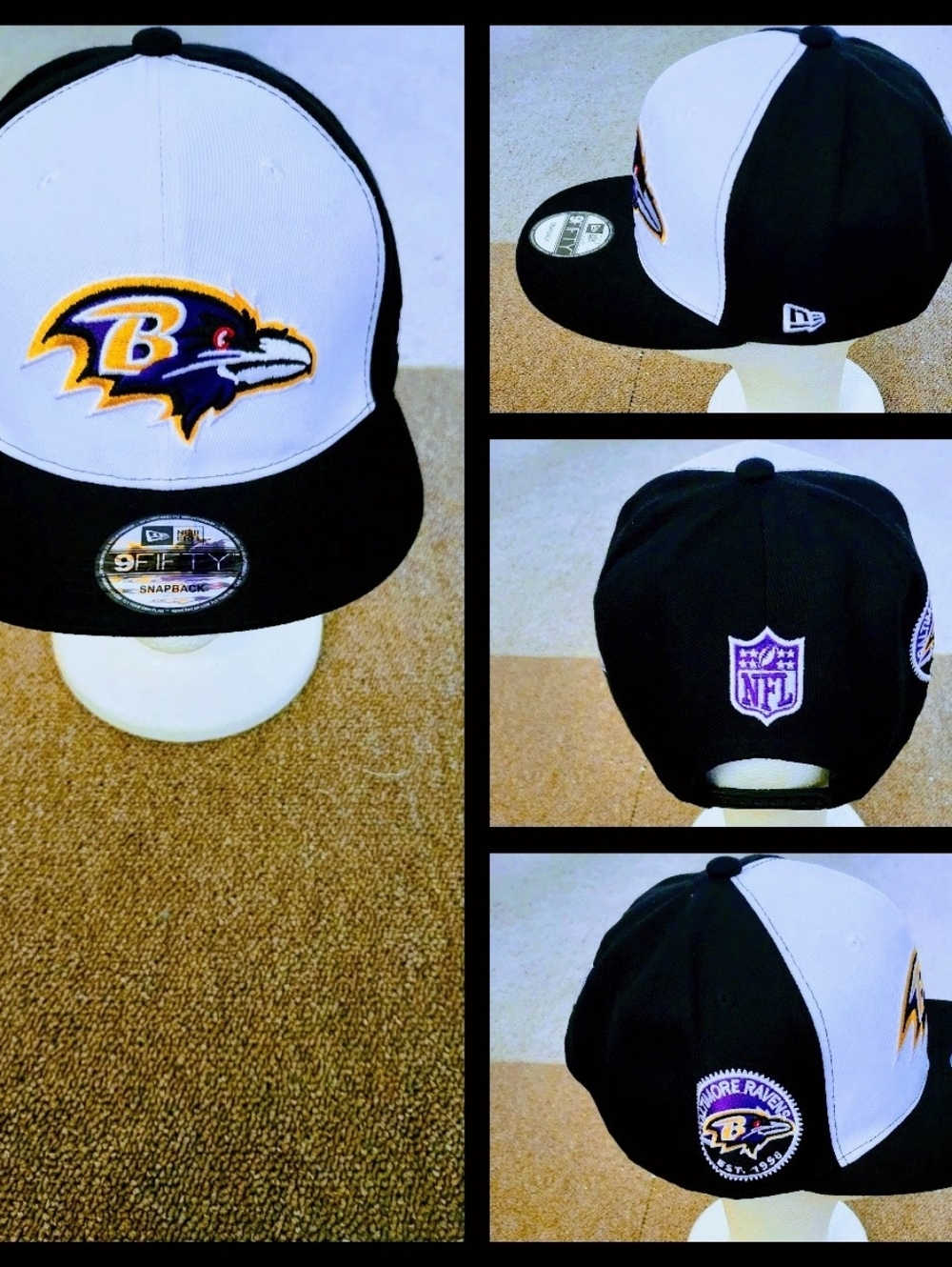 BALTIMORE RAVENS NFL FOOTBALL SNAPBACK HAT.